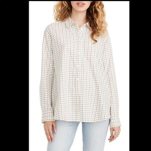 Madewell Oversized Ex Boyfriend plaid shirt
